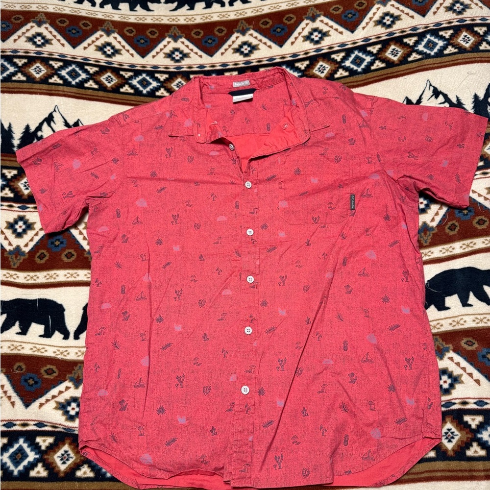 Columbia Men's Coral Button Down Shirt
